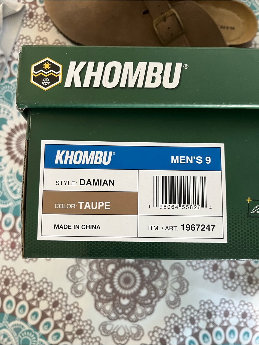 Khombu Taupe Suede Slip-On Clog with Buckle - Picture 5 of 5
